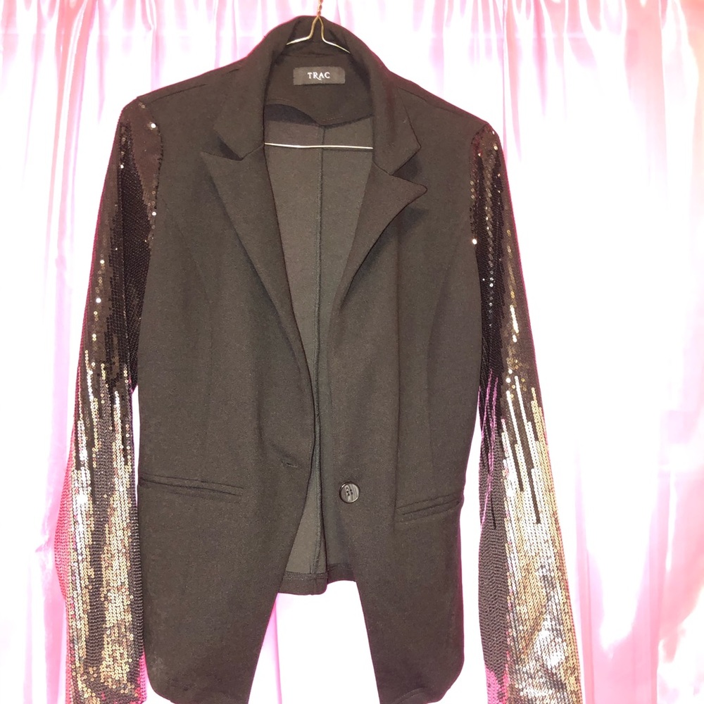 Black sequin blazer